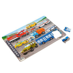 Пазл в рамке Транспорт, 42 детали - Puzzle time фото 2