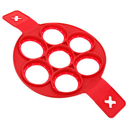 Форма силиконовая Для идеальных оладьев на 7 штук по д7см, д23см, цвета микс (Китай)