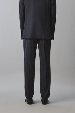 PANTAL?N REGULAR FIT TRAJE CUADROS / Marino oscuro - Zara фото 3