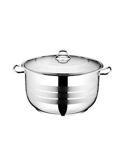 Набор посуды из нержавеющей стали из 6 (3/3) предметов, крышки металлические, арт.1500 - D.L.K. фото 3