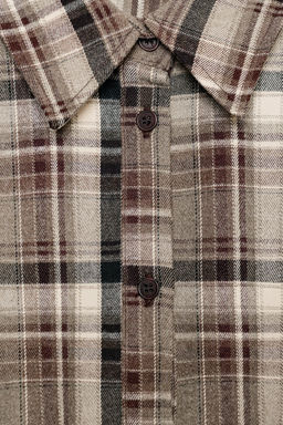 CHECKED FITTED SHIRT - Zara фото 8