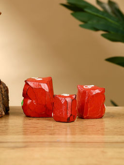 Набор сувенирный «Совята», h=4 см, h=3 см, h=2 см, дерево, коричневый