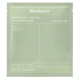 Refreshing Sea Kelp Real Deep Mask - Успокаивающая гидрогелевая маска с водорослями, 34гр