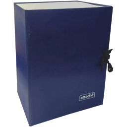 Короб архивный складной Attache А4, 200мм, синий