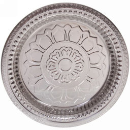 Цена за 2 шт. Поднос металлический "Цветок" 35см