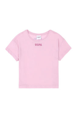 Футболка U.S. Polo Assn для девочек розовая хлопок фото 12