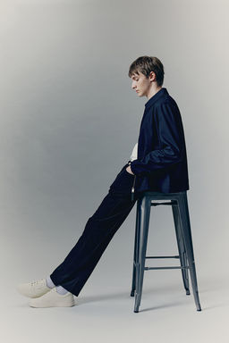 Pantalon en sarga de algodon Slim Fit - H&m фото 5