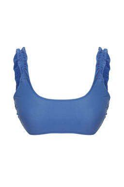 TRENDYOLMILLA Mavi U Yaka Buzgulu Bikini Ustu TBESS25BU00027  фото 11