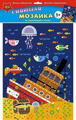 Самоклеящаяся сияющая мозаика СОКРОВИЩА А3
