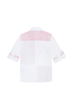 Пудровая рубашка для мальчиков с длинным рукавом - U.s. polo assn фото 7