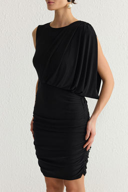 Bordo Vucuda Oturan Orme S?k K?sa Abiye Gece Mezuniyet Elbisesi TPRSS25EL00029 - Trendyolmilla фото 9