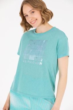 Женские мятные футболки - U.s. polo assn фото 3