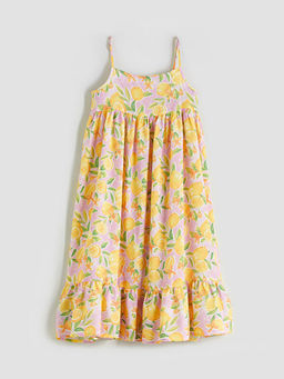 Kare Yaka K?z ?ocuk Elbise