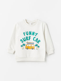 Bask?l? Uzun Kollu Erkek Bebek Sweatshirt 2li - Waikiki фото 2