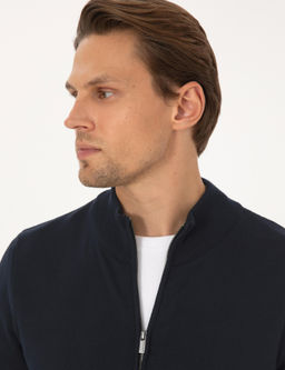 Lacivert Slim Fit Fermuarl_ Triko H_rka - Pierre cardin фото 2