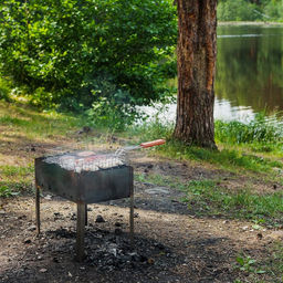 Решётка-гриль Maclay, универсальная, хромированная сталь, 56x31 см, рабочая поверхность 31x26 см фото 5