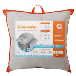 Подушка Адамас Сонечка, размер 70х70 см, цвет МИКС, лебяжий пух  фото 3