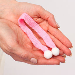 Шарфик для игрушек вязанный, набор 5 шт., размер 1 шт. 27 2 см, цвет розовый - Simaland фото 3