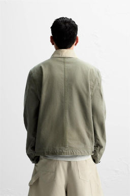 JACKET WITH CONTRAST COLLAR - Zara фото 3