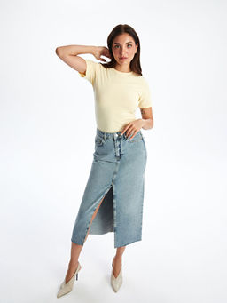 Bisiklet Yaka Kad?n Ti??rt