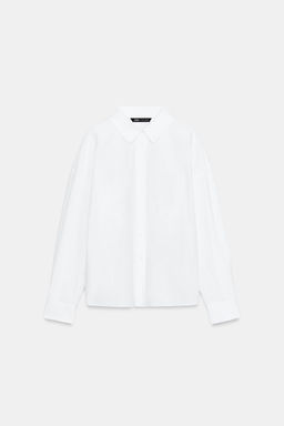 CAMISA POPEL?N PINZAS ESPALDA / Blanco - Zara фото 7