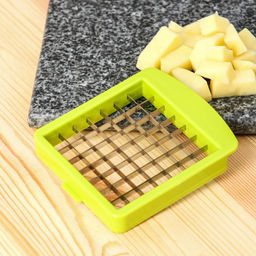 Овощерезка универсальная Доляна Fresh cook, 7 насадок, центрифуга для зелени, белая, зелёная