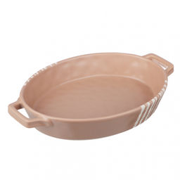 MILLIMI Форма для запекания и сервировки овал с ручками 31*20,5*5см, 1,1л керам, бежева арт. 826-386