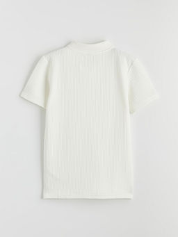 Polo Yaka Dokulu Erkek ?ocuk Ti??rt