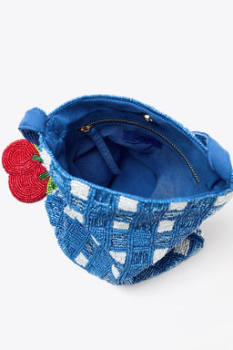 FANTASY BEADED MINI BUCKET BAG - Zara фото 7