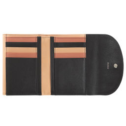 Итальянский женский кожаный кошелек DuDu серии Galapagos | черно-розовый - Dudubags фото 3