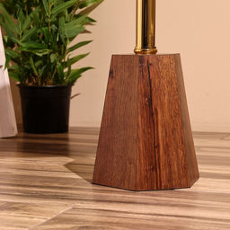 Столик кофейный, 40×40×59 см, мрамор, алюминий, дерево