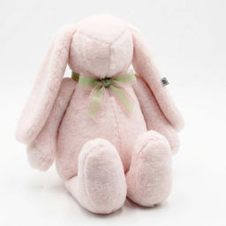 Подушка декоративная арт.4692-13 Заяц УШАСТИК шерсть пудровый