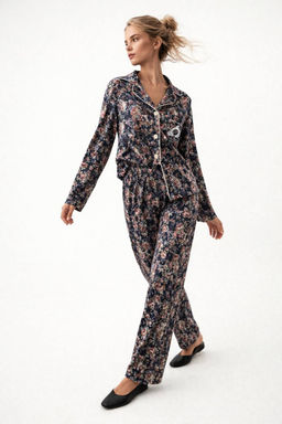 Женская пижама с брюками и рубашкой ТК-252.раз