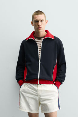 CHAQUETA COLOR BLOCK RETRO / Marino - Zara фото 2