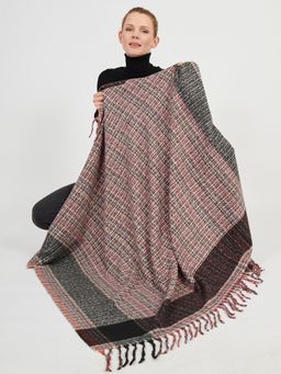 Большой  платок в стиле арт-деко в составе шерсть - Tantino фото 10