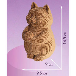 Конструктор из картона. Объёмная игрушка "Кот"