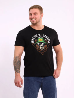 Футболка мужская, цвет черный