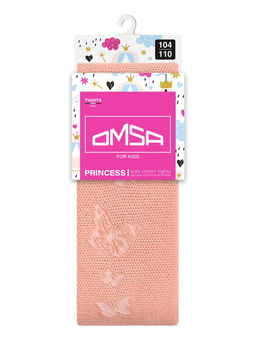OMSA kids Collant 12A01-1 с ажур рис (бабочки) - pesca  фото 3