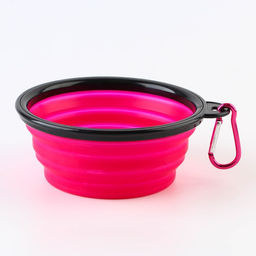 Миска силиконовая Йога, 350 мл, фуксия, 12.8 х 4.5 см - Пушистое счастье фото 2
