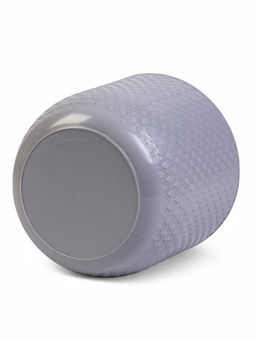 Кашпо для цветов «Клевер», 4.5 л, d=20 см, h=18 см, пластик, цвет серый шёлк