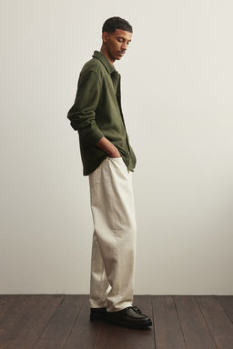 Sobrecamisa en mezcla de lana Regular Fit - H&m фото 5