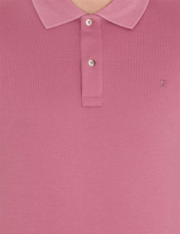 Pembe Slim Fit Polo Yaka Merserize Ti__rt