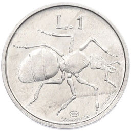 Монета 1 лира 1974 года Сан-Марино