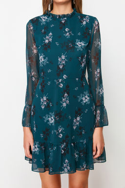 TRENDYOLMILLA Siyah Dik Yaka Dokuma Elbise TCLAW19LJ0076  фото 37