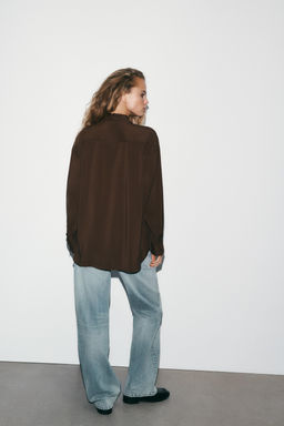 OVERSIZE FLOWING SHIRT - Zara фото 11
