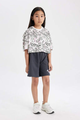 Шорты с принтом для девочек - Defacto фото 5