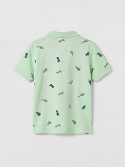 Polo Yaka Desenli Erkek ?ocuk Pike Ti??rt