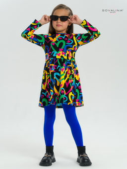 Платье Эля яркие сердца на черном - Sovalina фото 25