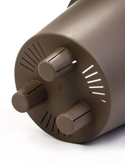 Кашпо для цветов «Рамона», 7.8 л, d=28 см, h=25.5 см, со вставкой, пластиковое, серое