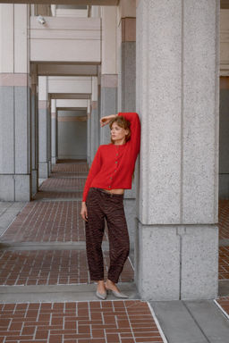 WOOL AND ALPACA CARDIGAN